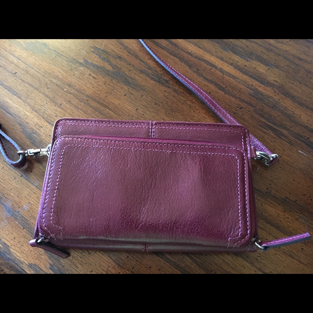 Duluth quality leather cross body wallet